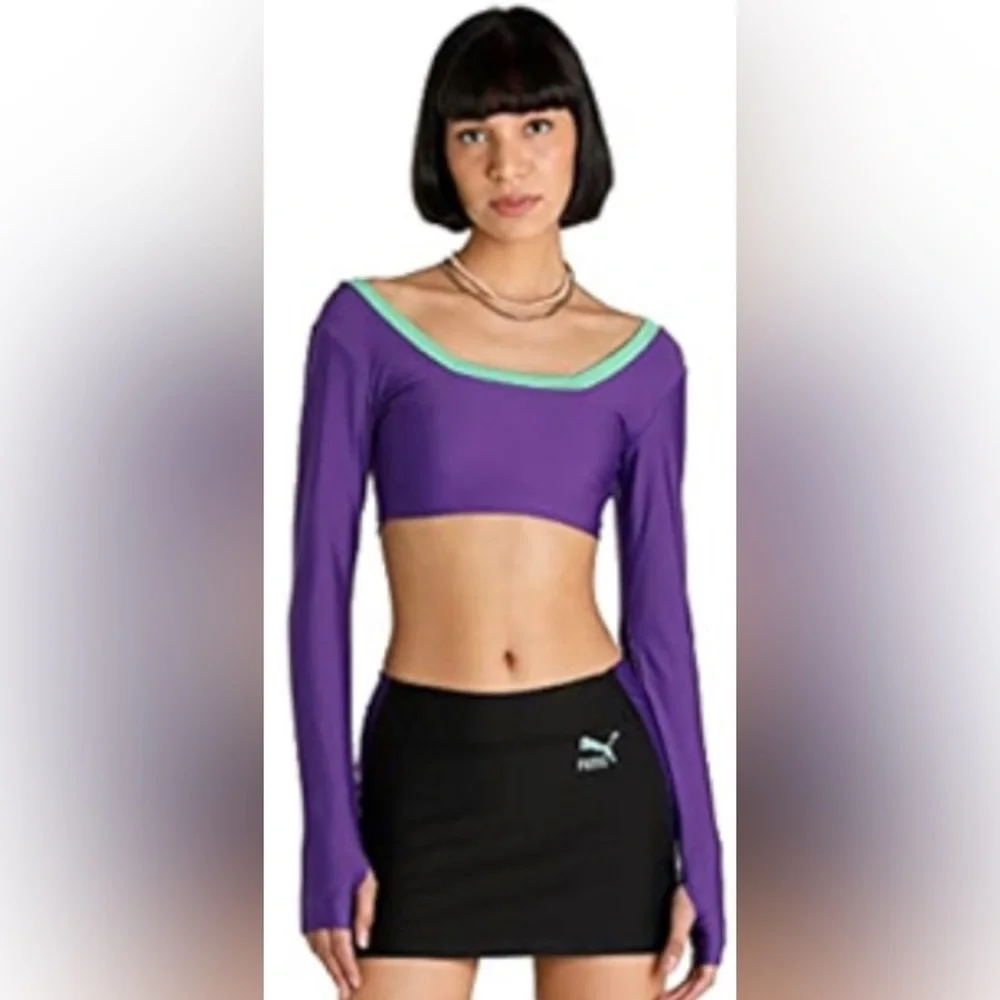 PUMA x Dua Lipa Crop Top Style Activewear Top, size XS - Picture 3 of 13